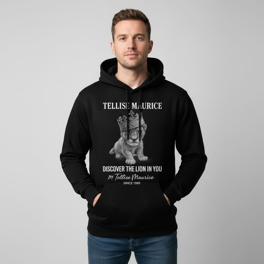 Discover The Lion In You Unisex Black Hoodie