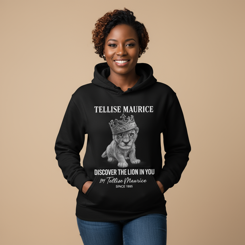 Discover The Lion In You Unisex Black Hoodie