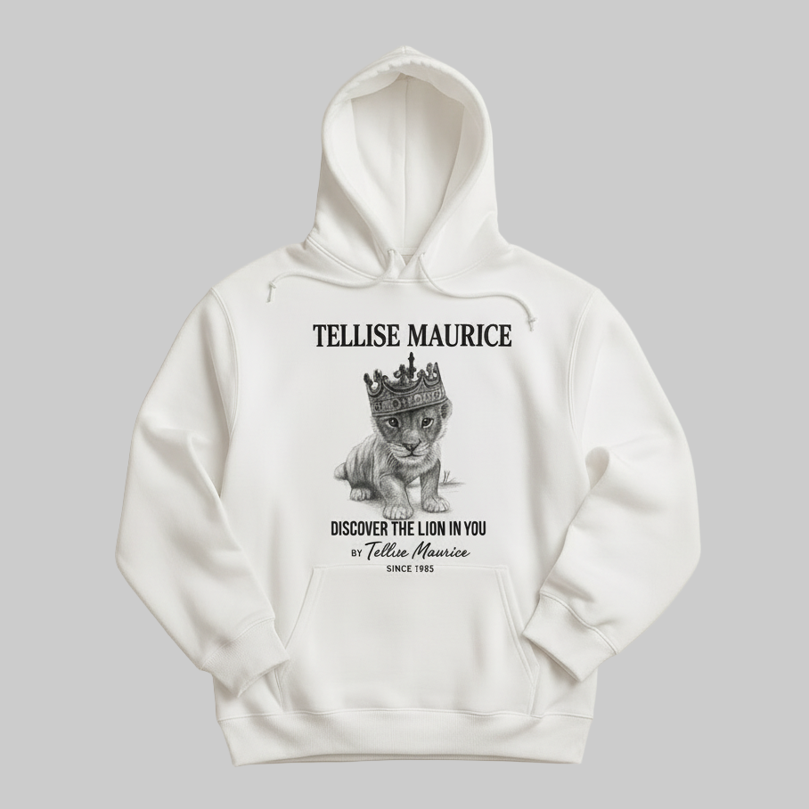 Discover The Lion In You Unisex White Hoodie