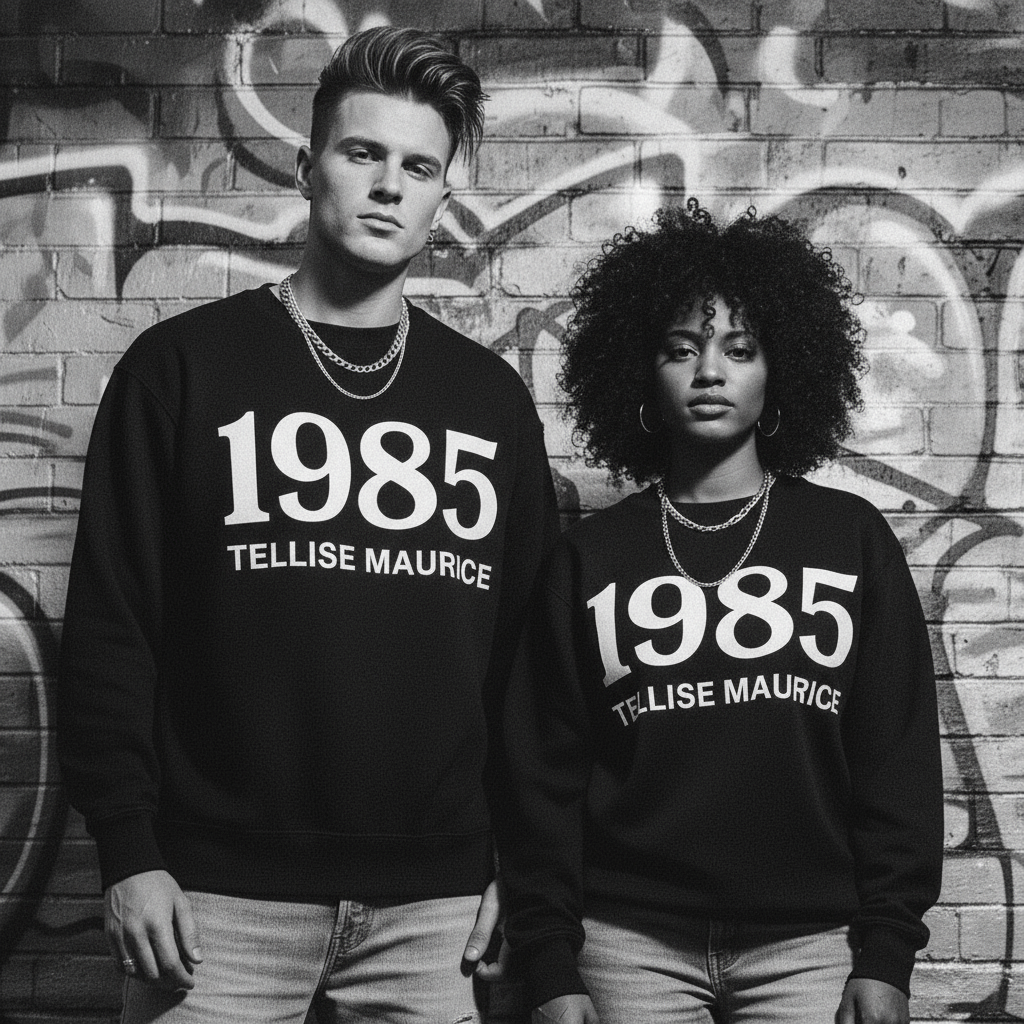 1985 TELLISE MAURICE Unisex Crew Neck Sweatshirt