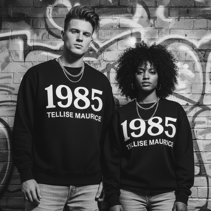 1985 TELLISE MAURICE Unisex Crew Neck Sweatshirt