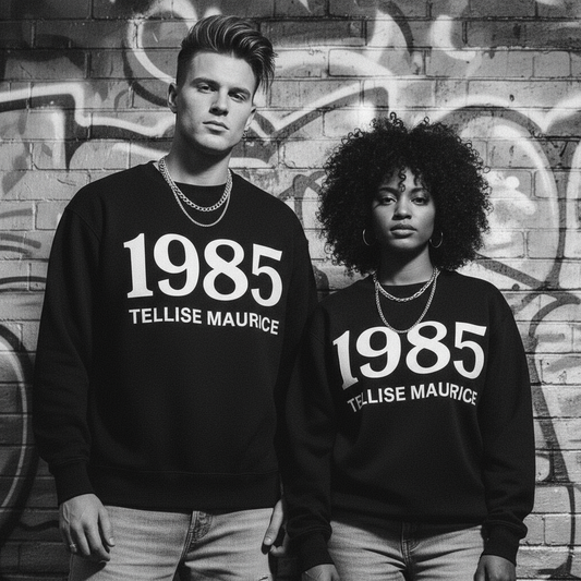 1985 TELLISE MAURICE Unisex Crew Neck Sweatshirt