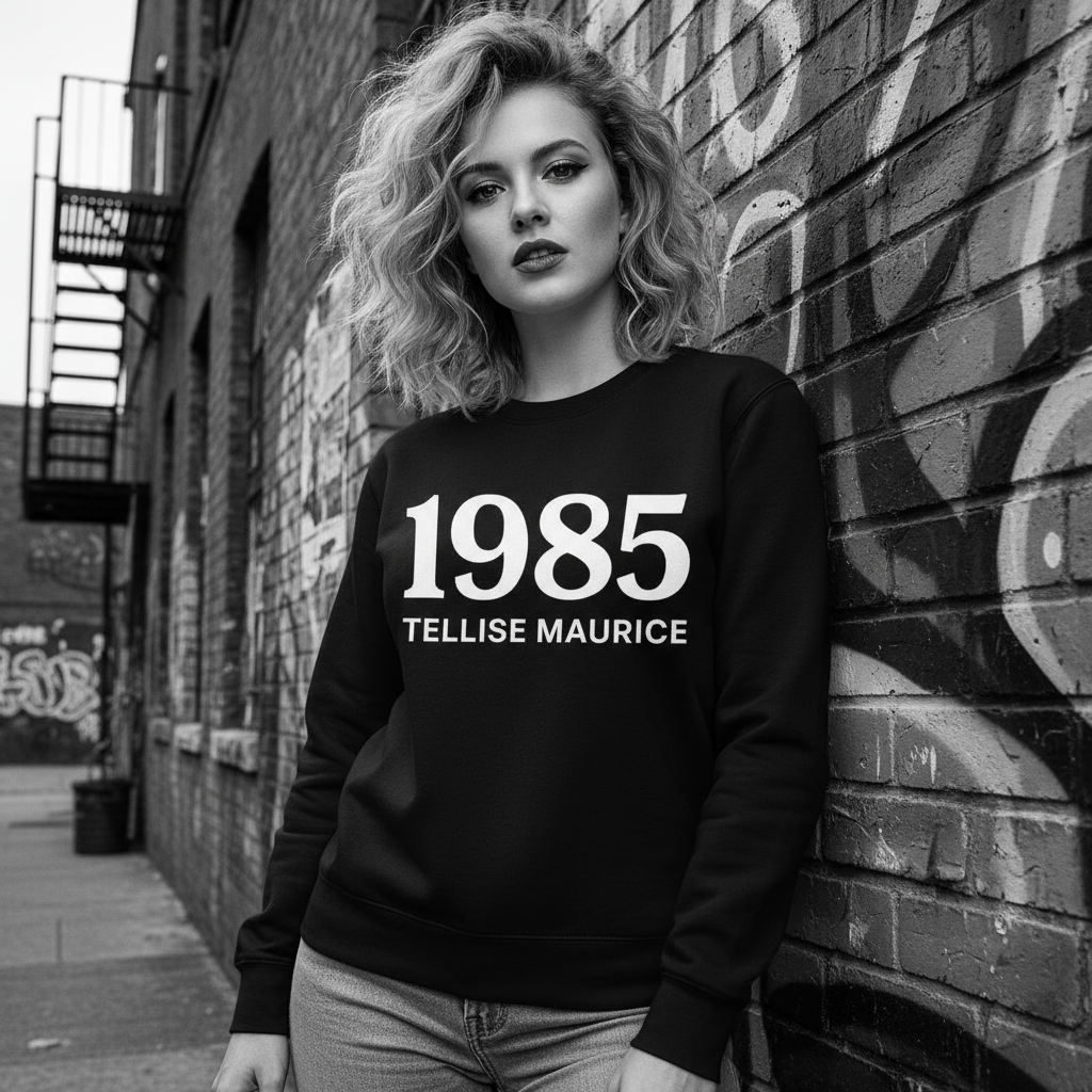 1985 TELLISE MAURICE Unisex Crew Neck Sweatshirt