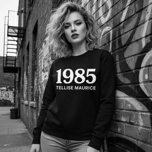 1985 TELLISE MAURICE Unisex Crew Neck Sweatshirt