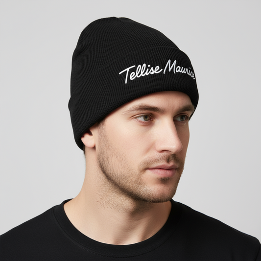 TELLISE MAURICE Black Beanie