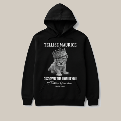 Discover The Lion In You Unisex Black Hoodie