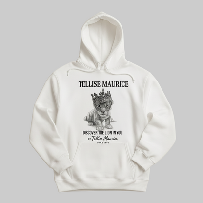 Discover The Lion In You Unisex White Hoodie