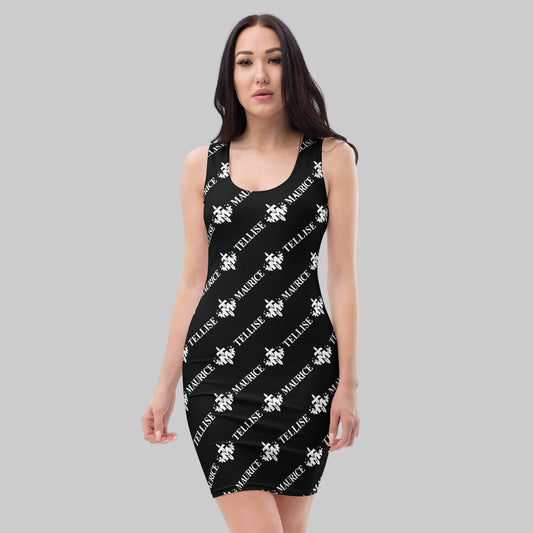 TELLISE MAURICE Bodycon Dress With ALLOVER PRINT