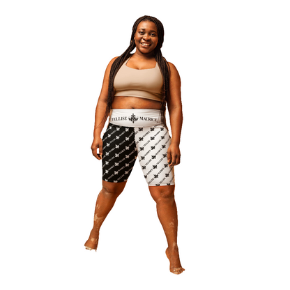 TELLISE MAURICE Biker Shorts With ALLOVER PRINT